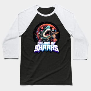 Galaxy of Sharks Baseball T-Shirt
